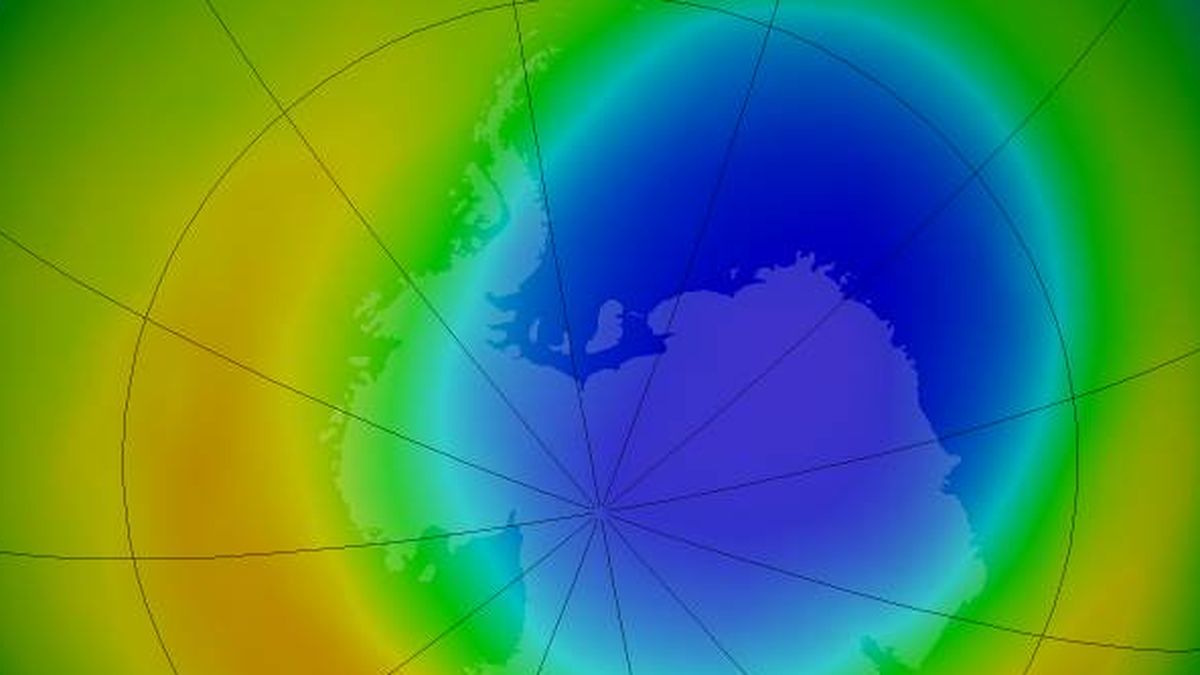 El agujero de la capa de ozono está en su tamaño más pequeño desde 1982