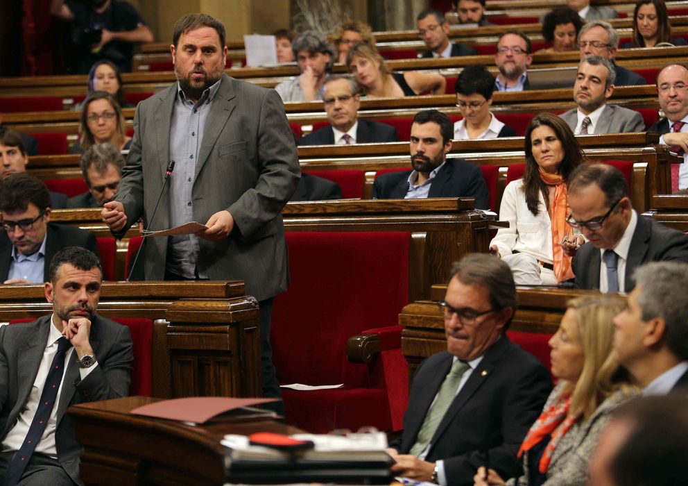 Foto: El presidente del grupo parlamentario de ERC, Oriol Junqueras (Efe)