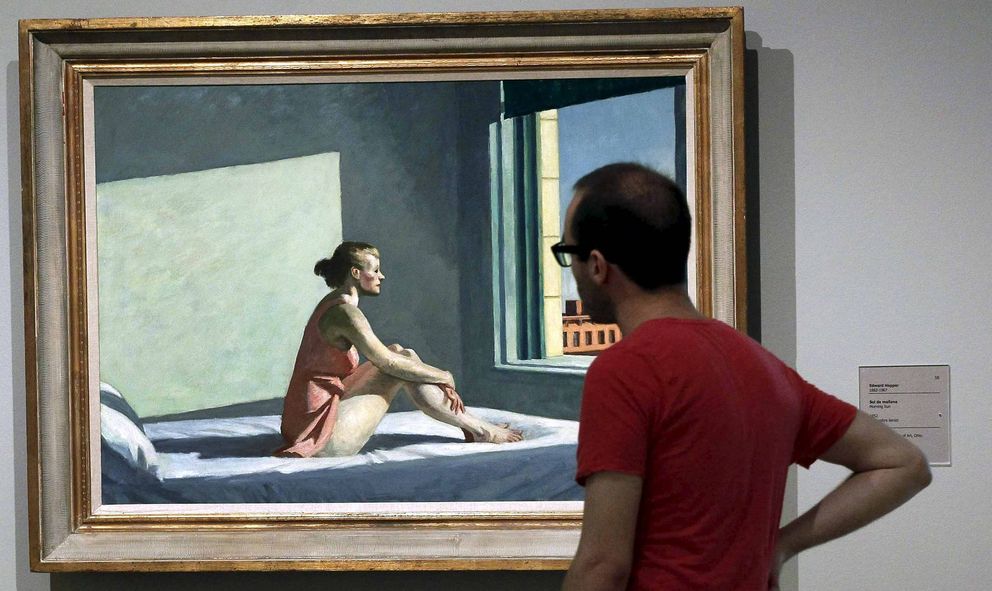 Exposición de Edward Hopper, en el Museo Thyssen. (EFE)