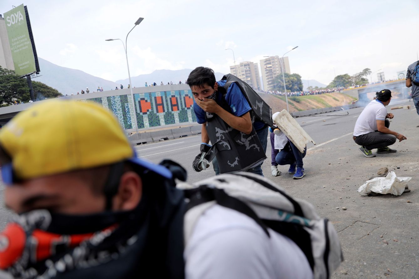 Protestas en Caracas. (Reuters)