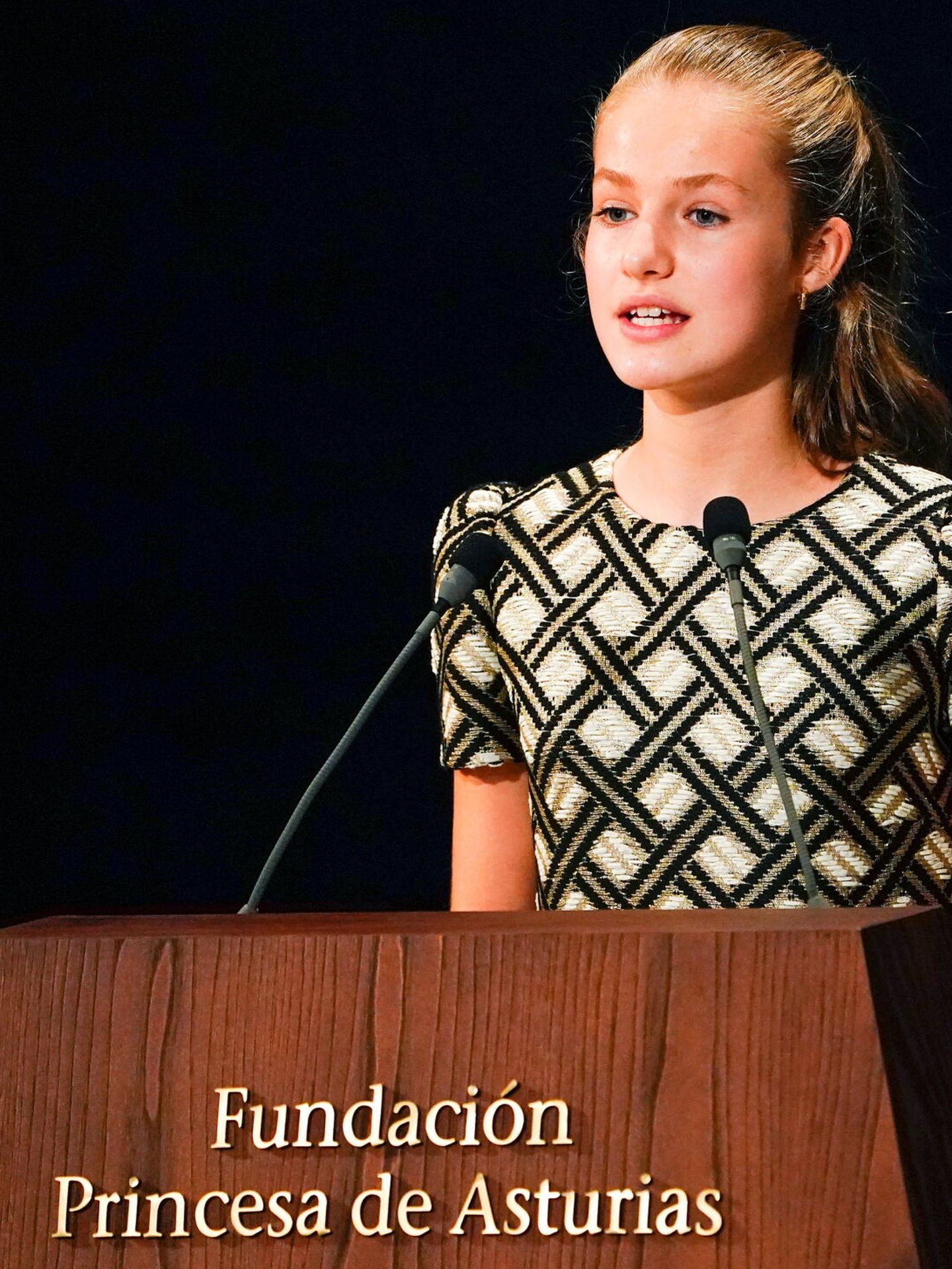 La Princesa, durante uno de sus discursos. (Reuters)