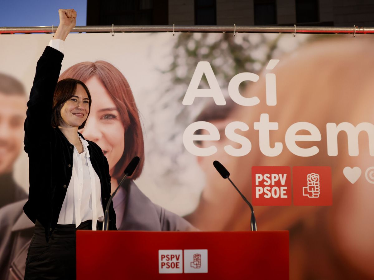 Foto: Diana Morant, este miércoles en la sede del PSPV-PSOE en Valencia. (EFE/Ana Escobar)