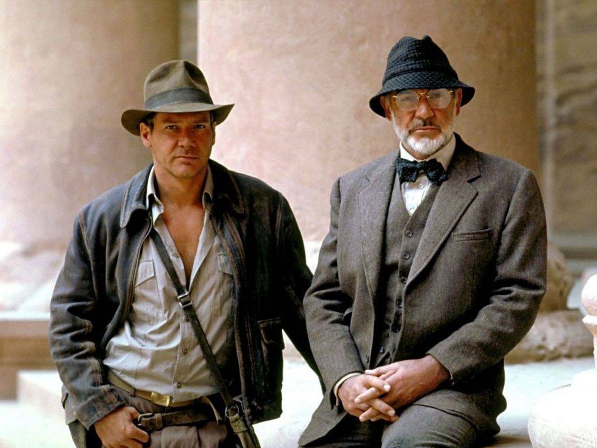 Foto: Harrison Ford y Sean Connery fueron padre e hijo en Indiana Jones