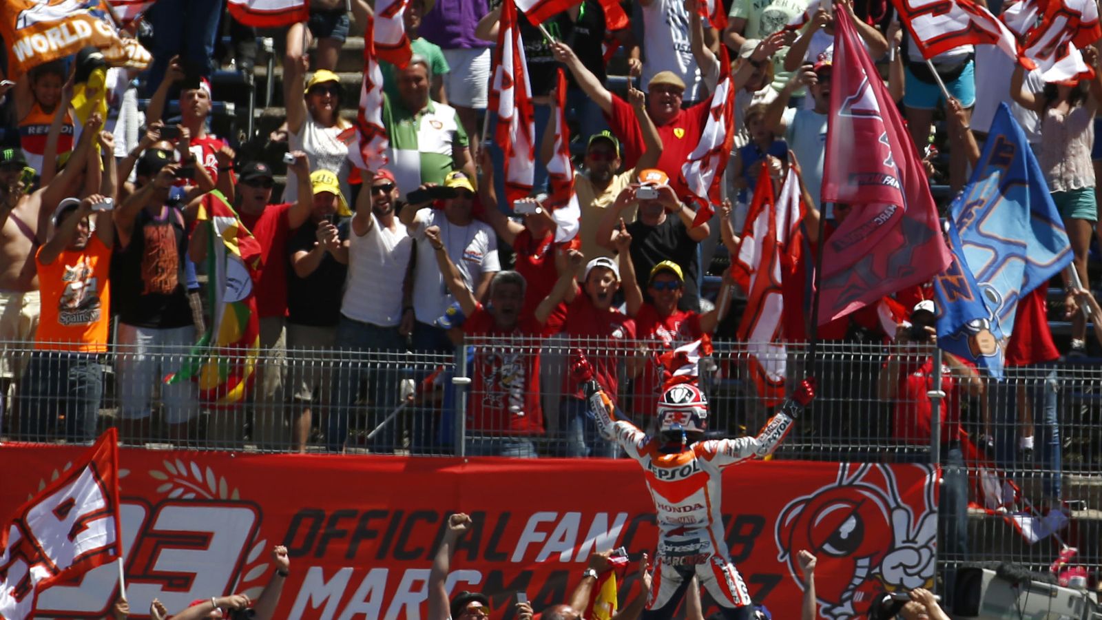 Foto: El club de fans de Márquez en Italia no acudirá a Mugello por las amenazas recibidas (AP).