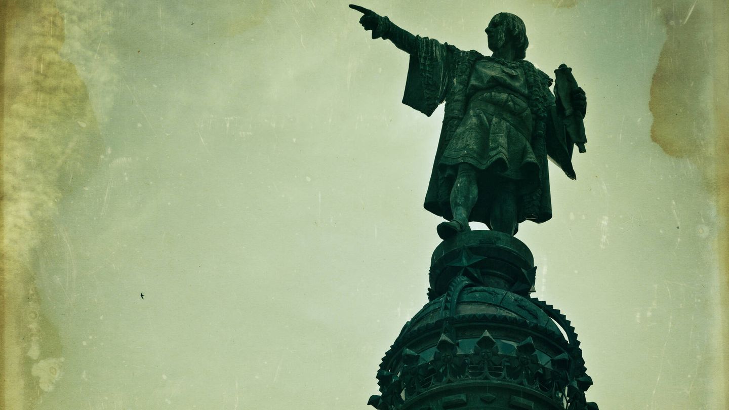 Estatua de Cristobal Colón en Barcelona (Fuente: iStock)