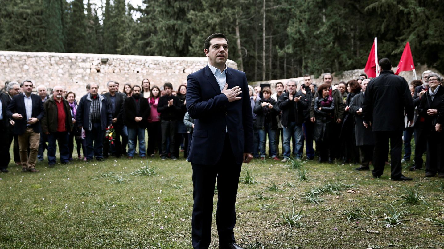 Alexis Tsipras durante una ceremonia tras hacerse con el poder en Grecia. (Reuters)