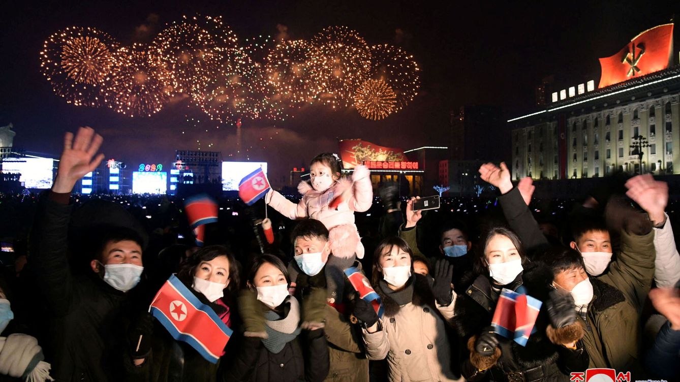 Foto: Celebración del año nuevo en Pionyang. (Reuters)