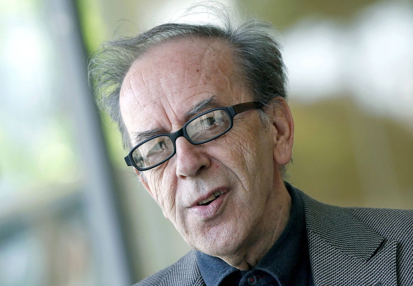 El escritor albanés Ismaíl Kadaré, eterno candidato al Premio Nobel de Literatura, en 2012, en Barcelona. (EFE/Andreu Dalmau)
