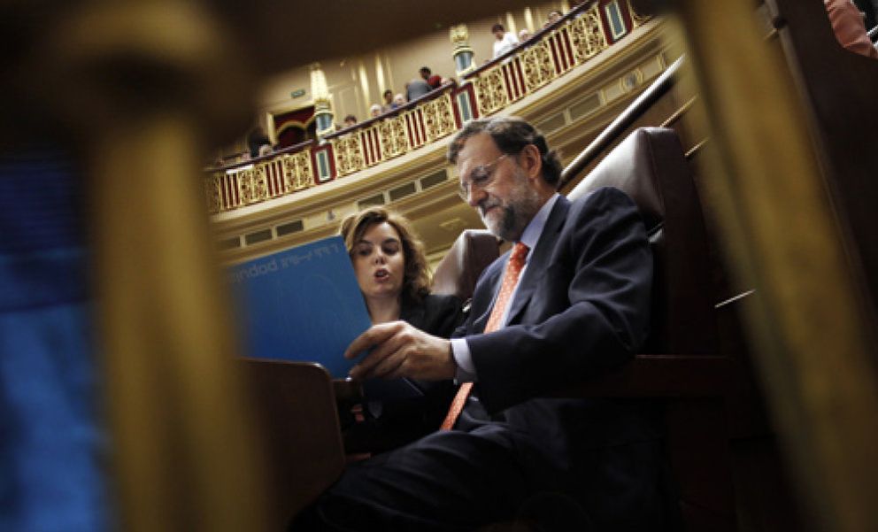 Foto: Rajoy se la juega ante banqueros y empresarios en la presentación de su programa económico