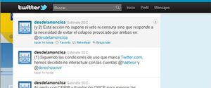 El Twitter de Moncloa la vuelve a liar: 'veta' a dos organizaciones ultraconservadoras