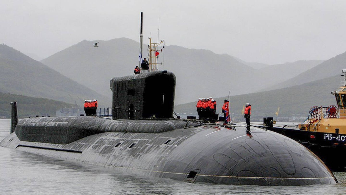Submarino ruso Proyecto 955 de la clase Borey. (Wikimedia Commons)