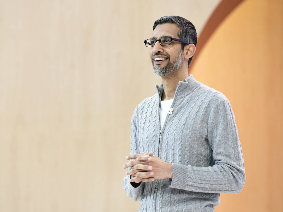 Foto: Sundar Pichai, CEO de Google, durante una presentación. (Google)