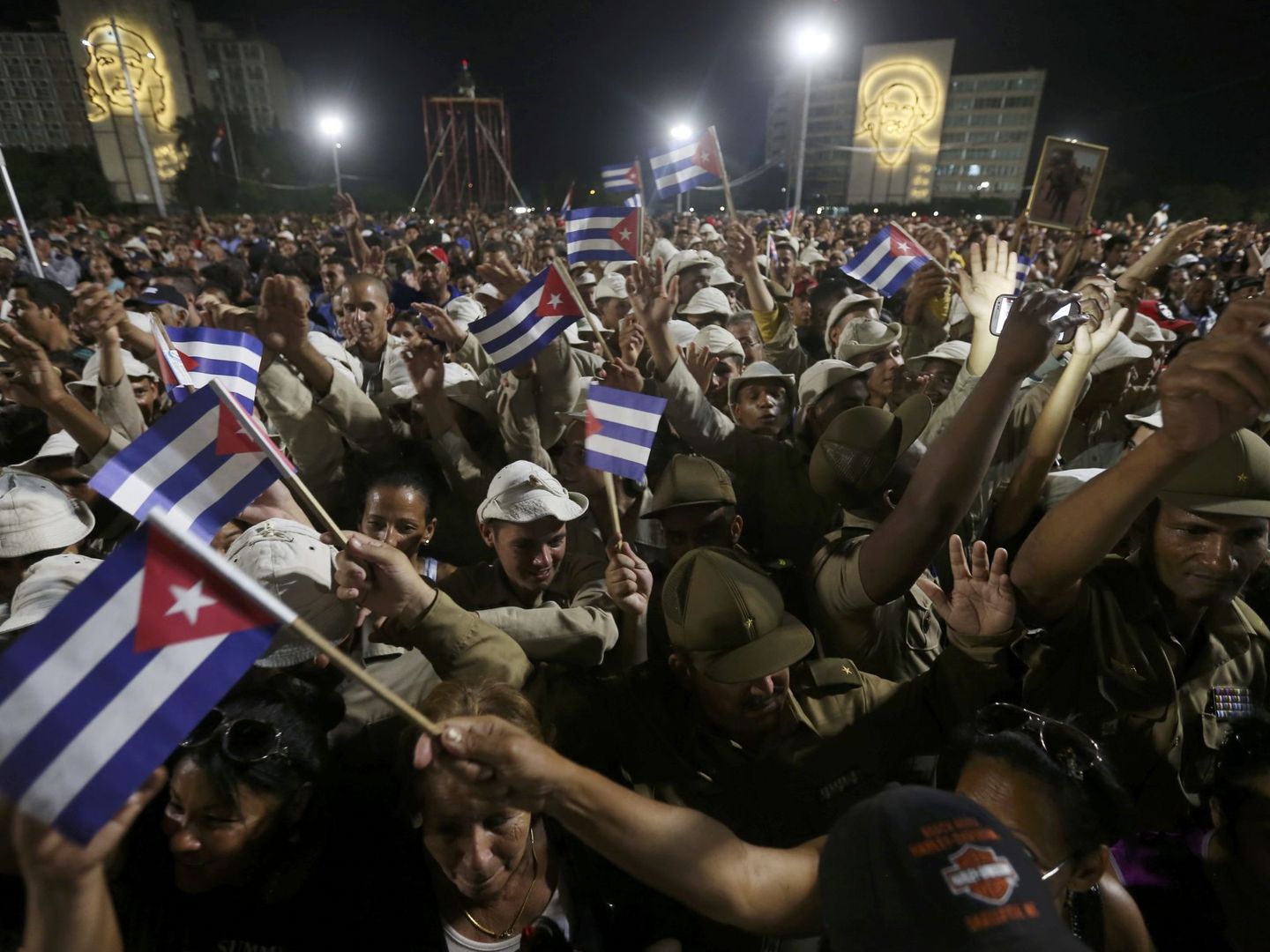 Despedida a Fidel Castro en la plaza de la Revolución de La Habana, en noviembre de 2016. (Reuters)