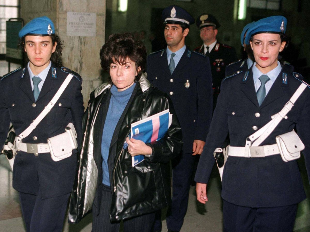 Foto: Patrizia Reggiani, abandonando la corte de Milán. (Reuters)