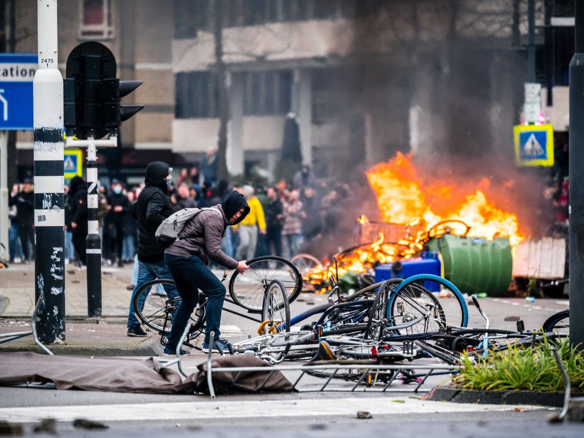 Foto: Protestas en Eindhoven. (EFE)