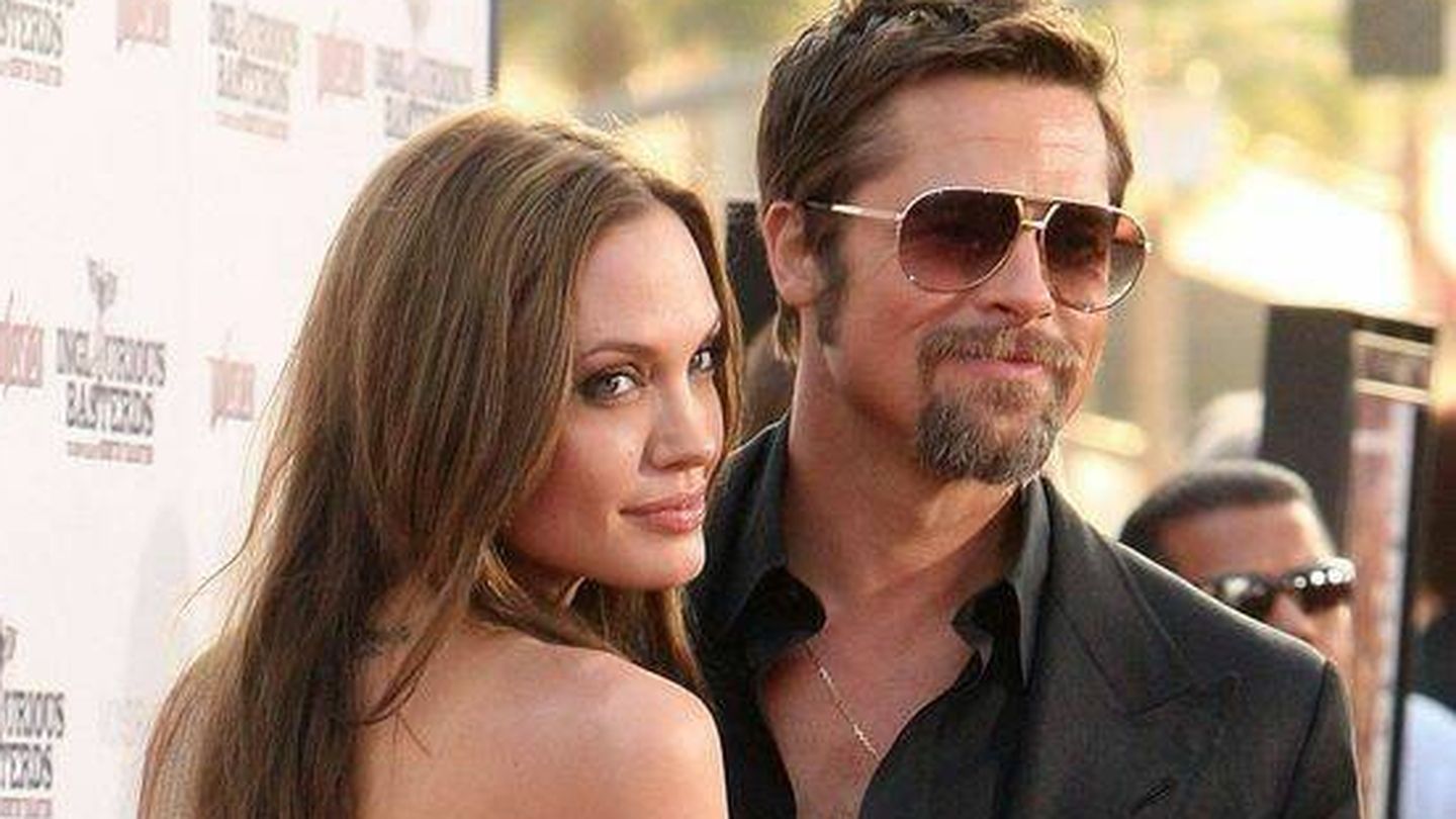 Angelina Jolie y Brad Pitt, en el estreno de 'Malditos bastardos'. (Getty)