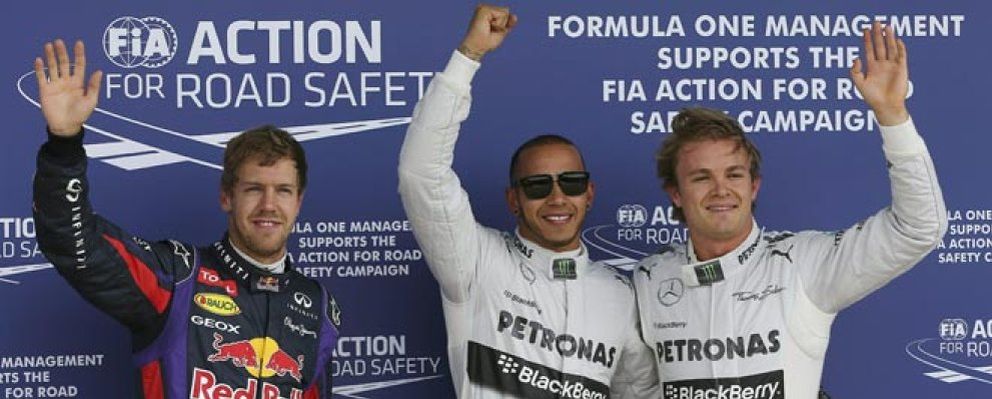 Foto: Hamilton logra la 'pole' en casa y Fernando Alonso, noveno, deja en evidencia a su Ferrari