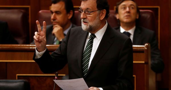 Foto: Mariano Rajoy, durante la sesión del Congreso de este miércoles. (Reuters)