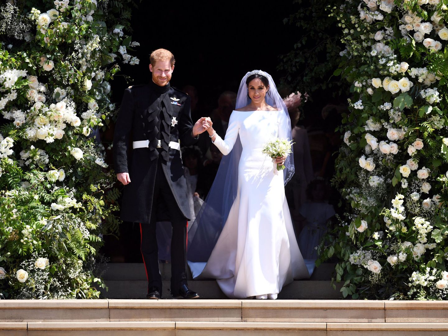 El príncipe Harry y Meghan Markle el día de su boda. (Reuters)