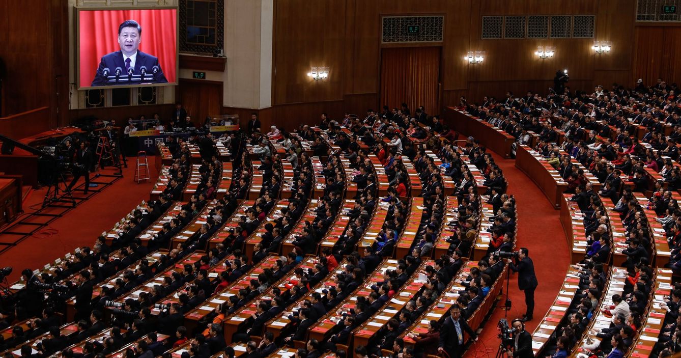 Congreso del Partido Comunista Chino con Xi Jinping al frente. (Reuters)