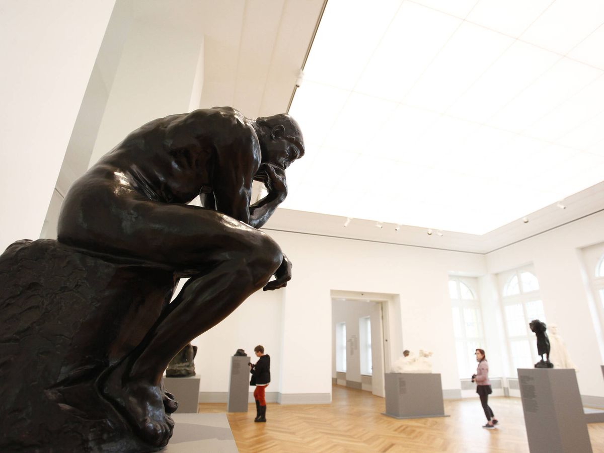 Foto: 'El pensador', de Rodin, en el New Museum Barberini de Potsdam el pasado enero. (Michele Tantussi/Getty Images)