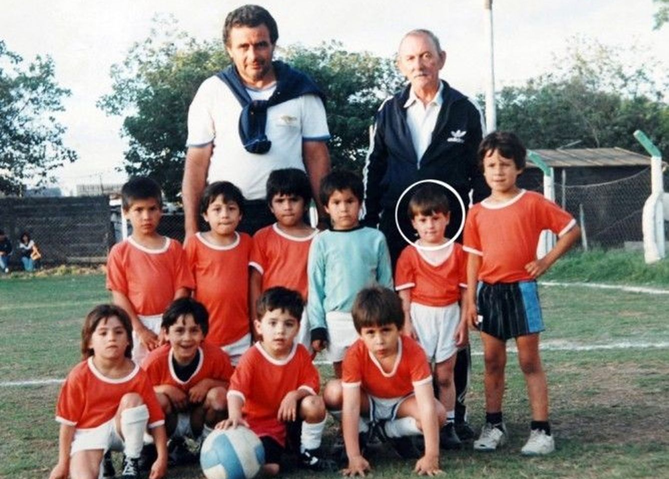 Messi en sus inicios como jugador de fútbol.