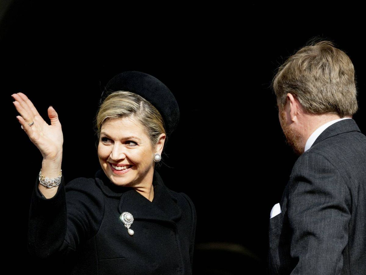Foto: La reina Máxima de Holanda, durante la ceremonia. (Gtres)