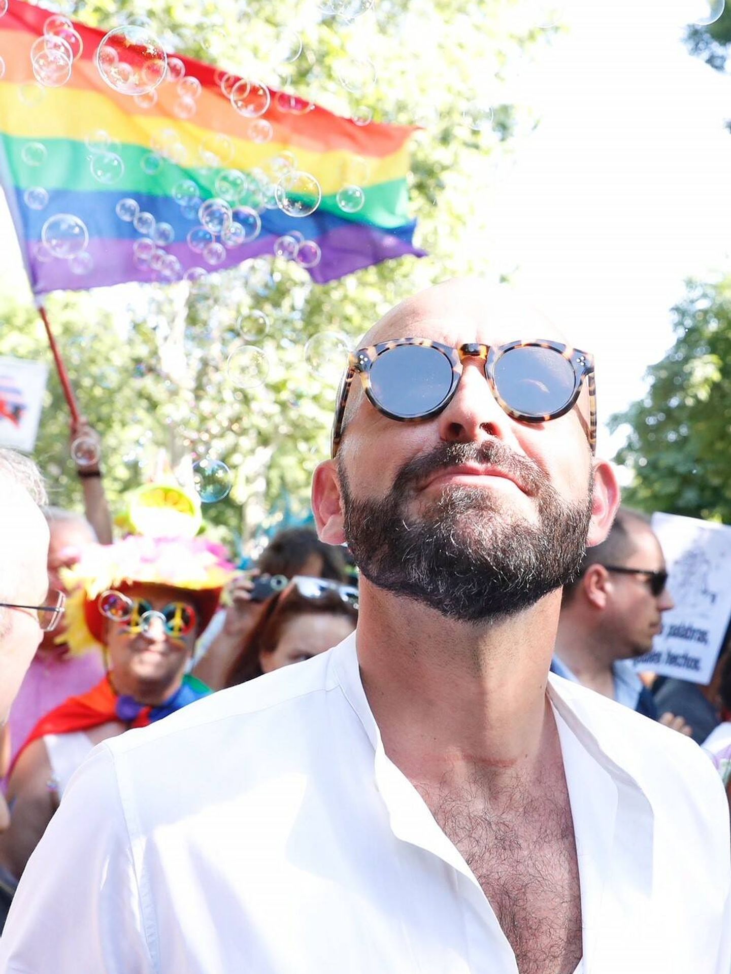Jaime de los Santos en el Orgullo LGTBI de Madrid de 2023.