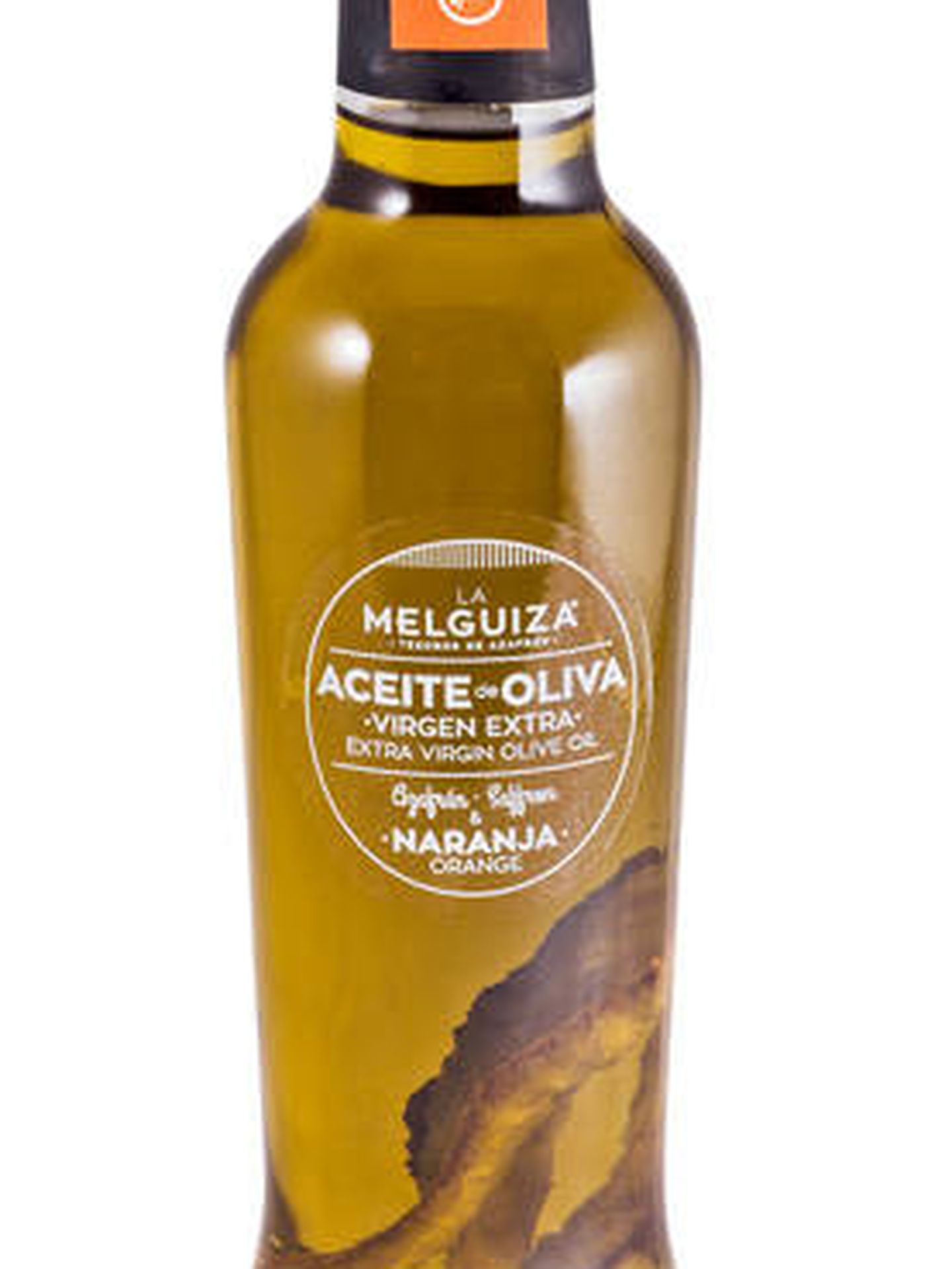 Aceite de oliva virgen con naranja y azafrán de La Melguiza