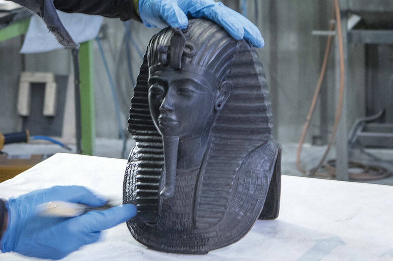 El busto de Tutankamón que le vendieron a Pilar Galve. (Skel-Art)