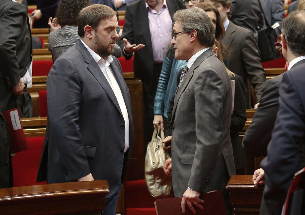 Foto: Oriol Junqueras y Artur Mas. (Reuters)