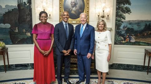 Princesa vs. costura: Michelle y Jill Biden, en la inauguración de los retratos de los Obama