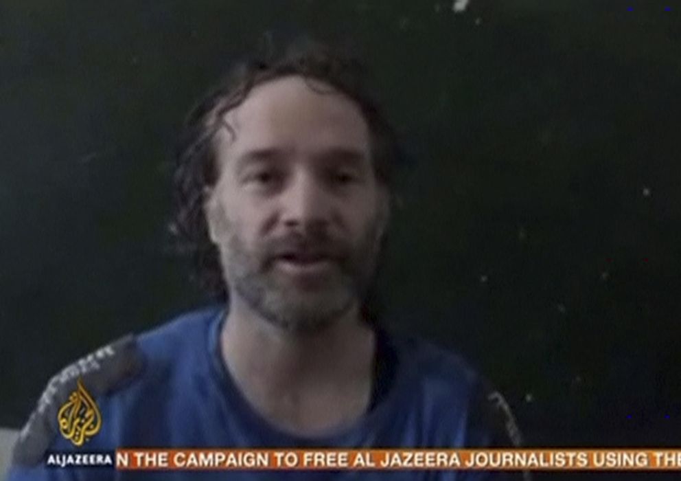 Foto: El reportero estadounidense Peter Theo Curtis en una imagen de un vídeo difundido por Al Jazeera (Reuters)