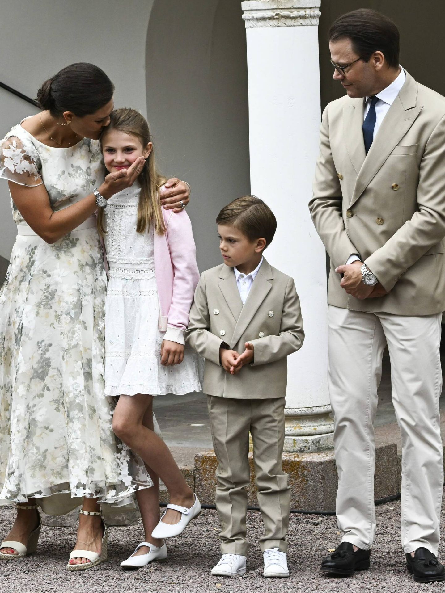 Victoria y Daniel de Suecia con sus hijos, la princesa Estelle y el príncipe Oscar. (Cordon Press)