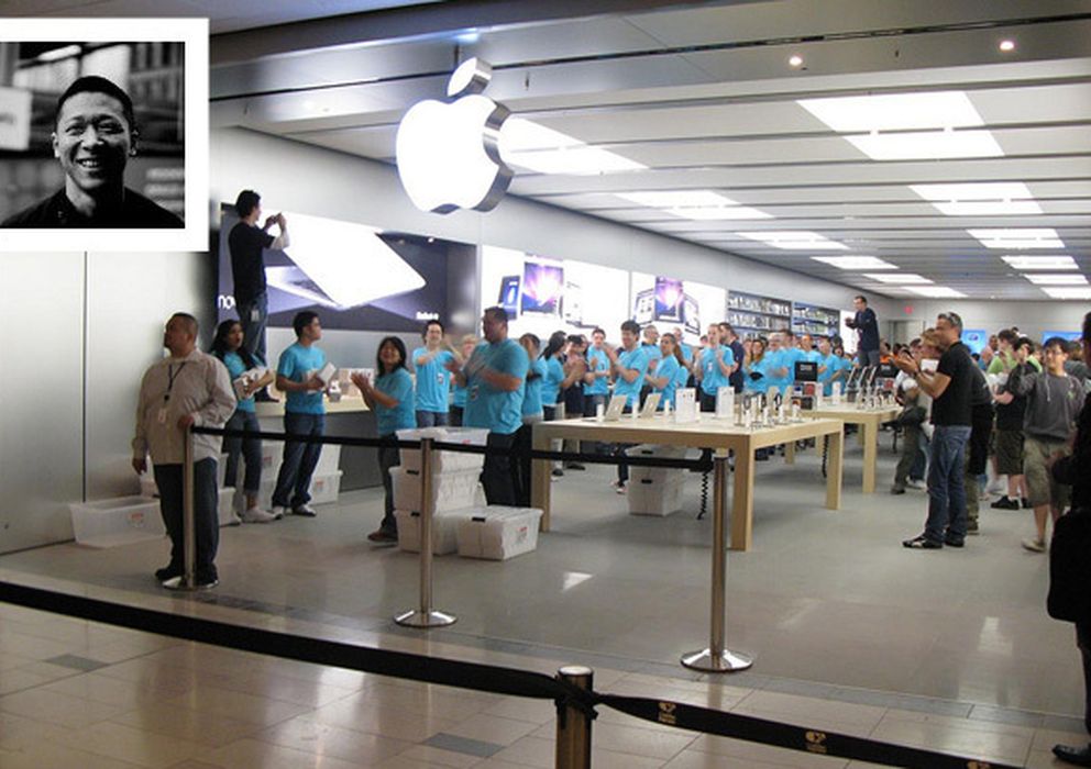 Foto: La tienda de Apple donde trabajaba Sam Sung, en el recuadro superior (GregEh/Flickr)
