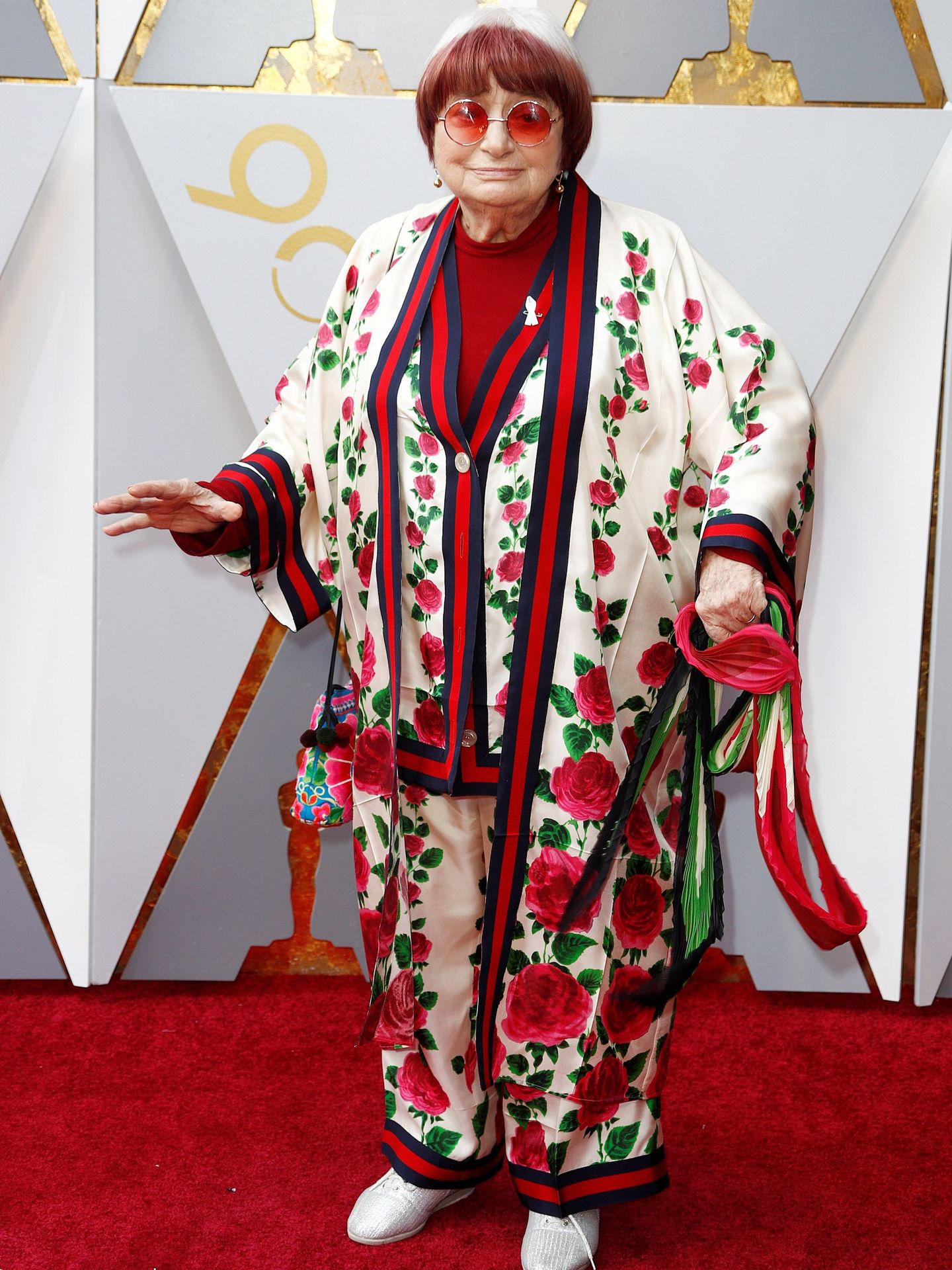 Agnès Varda en los Oscar. (Reuters)
