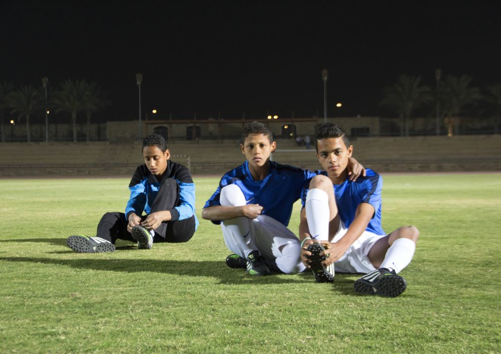 Foto: Jugadores de la selección de Egipto que disputará la Street Children World Cup (Pilar Cebrián)
