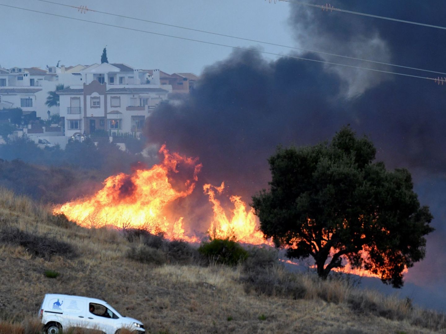 Los incencios han afectado a varias localidades de Málaga (EFE)