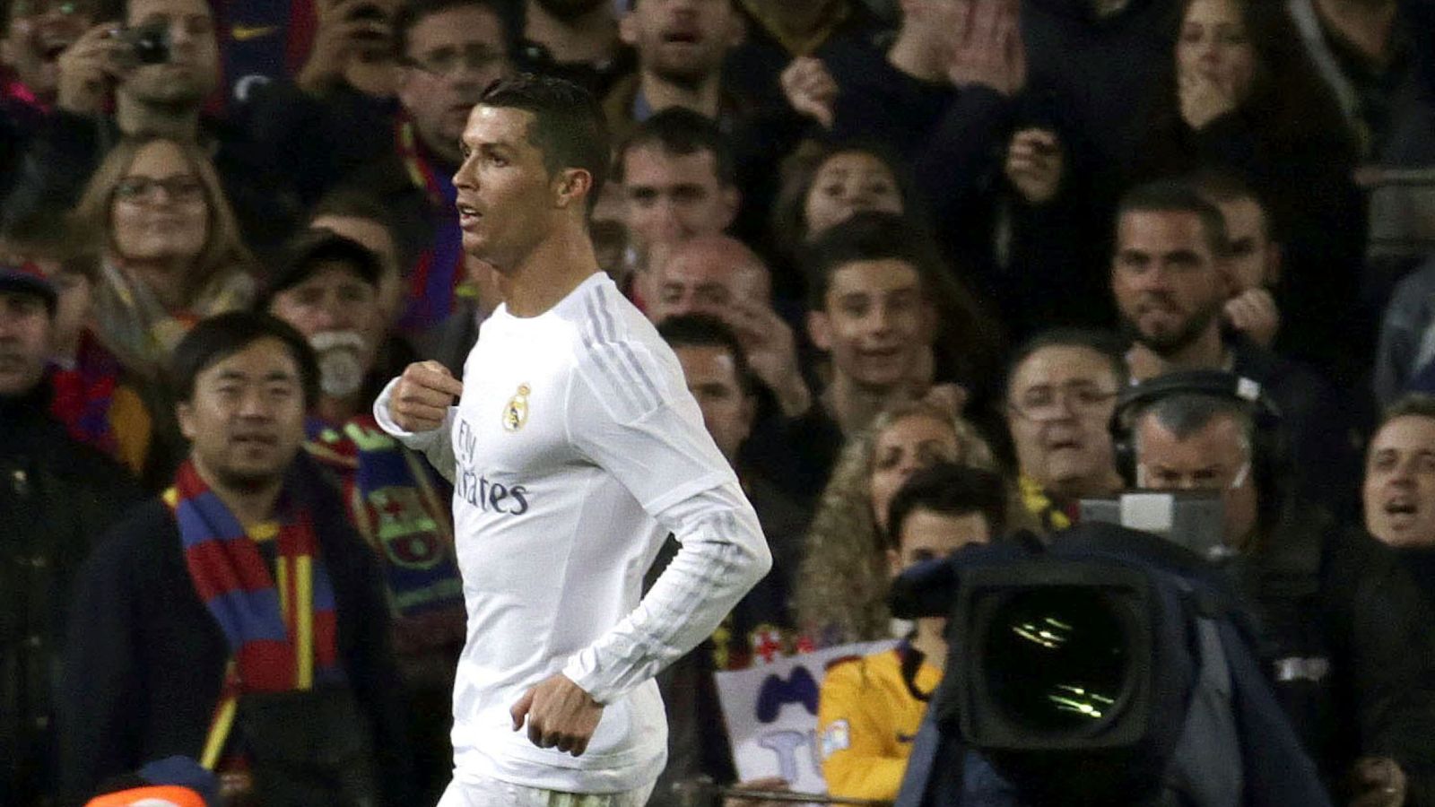 Foto: Cristiano Ronaldo celebra su gol (EFE)