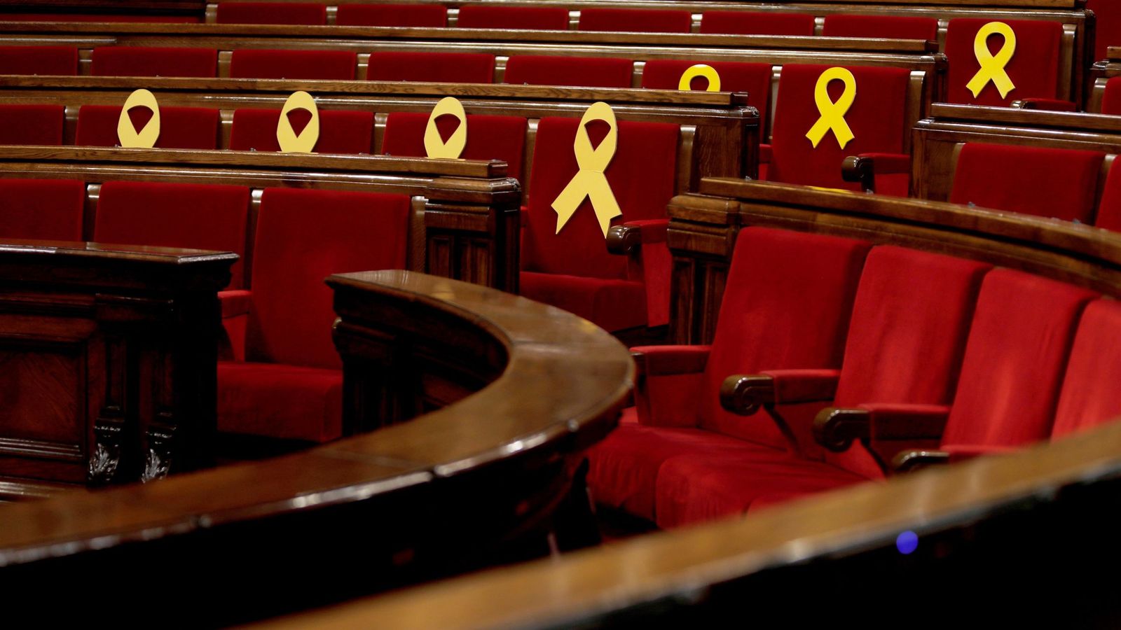 Foto: Vista general del hemiciclo del Parlament de Cataluña. (EFE)
