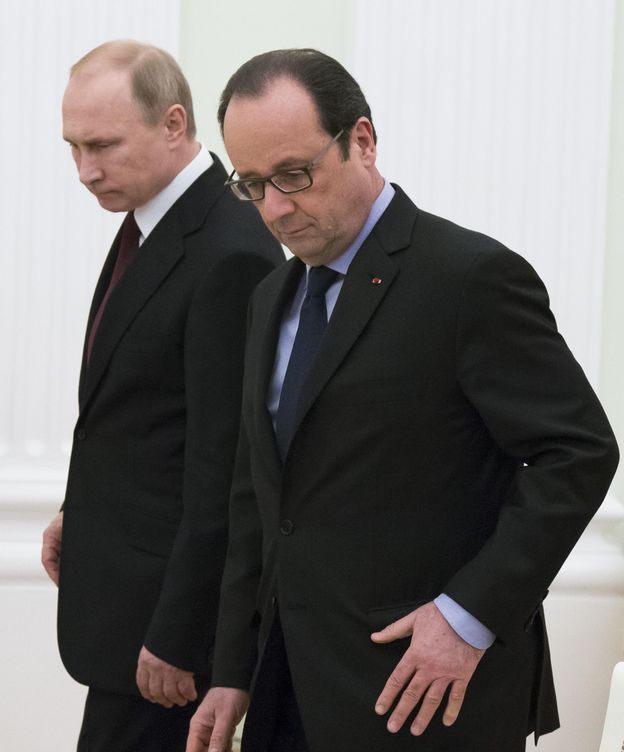 Foto: Putin y Hollande homenajean este viernes a las víctimas de genocidio de Armenia (AP Photo)