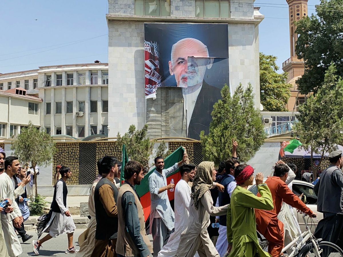 Foto: Protestas en Afganistán (EFE)
