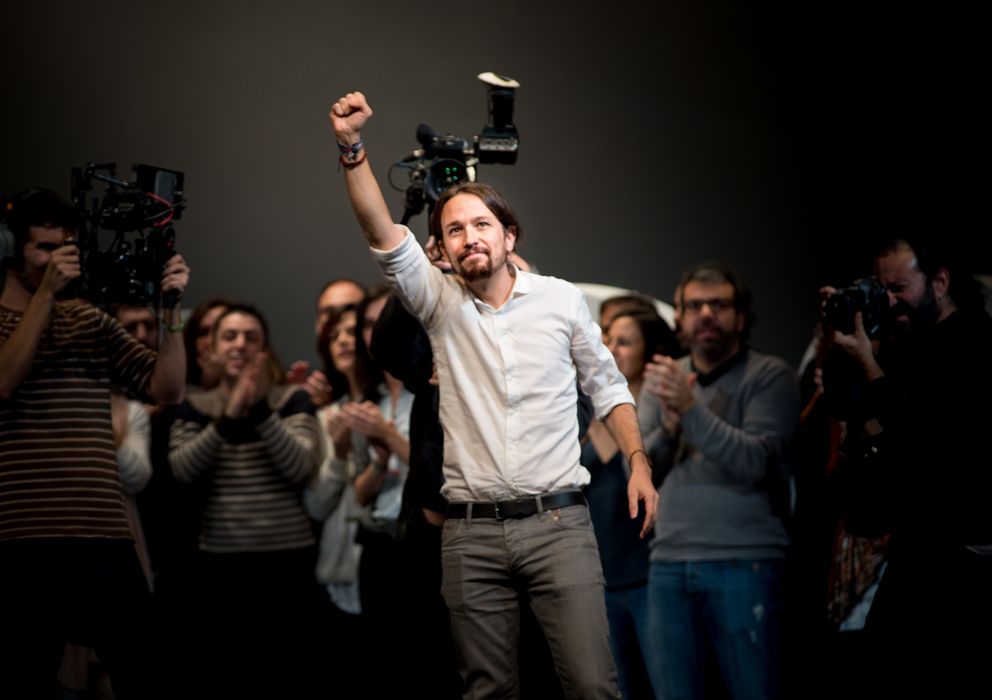Foto: Pablo Iglesias, durante su proclamación como secretario general de Podemos el pasado sábado. (Daniel Muñoz)