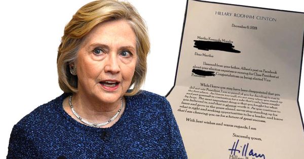 Foto: La carta que Hillary Clinton escribió a una niña de ocho años