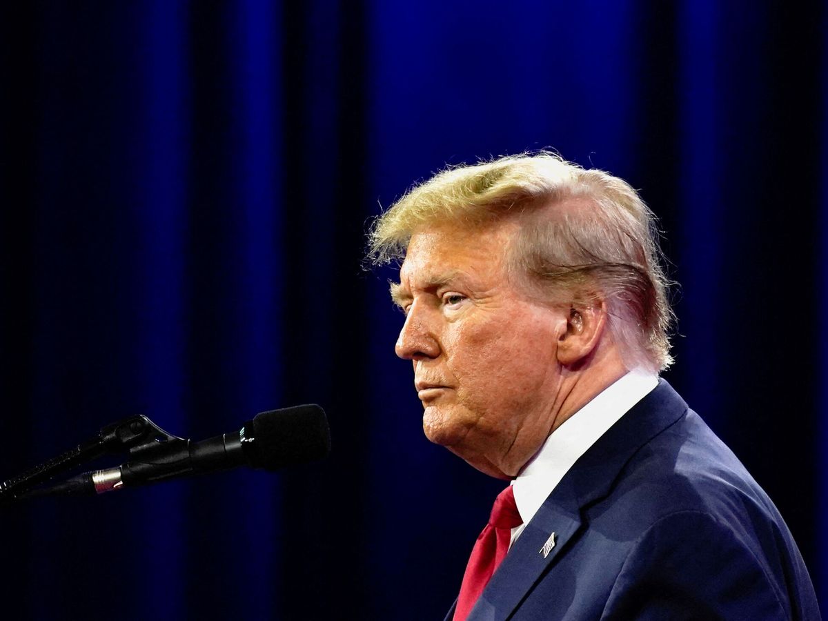 Foto: El expresidente de EEUU Donald Trump, en un mitin. (Reuters/Elizabeth Frantz)
