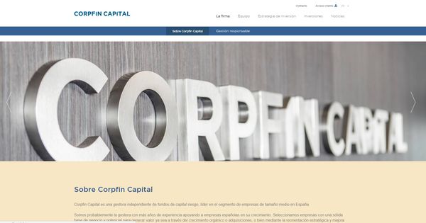Foto: Página web de Corpfin Capital.