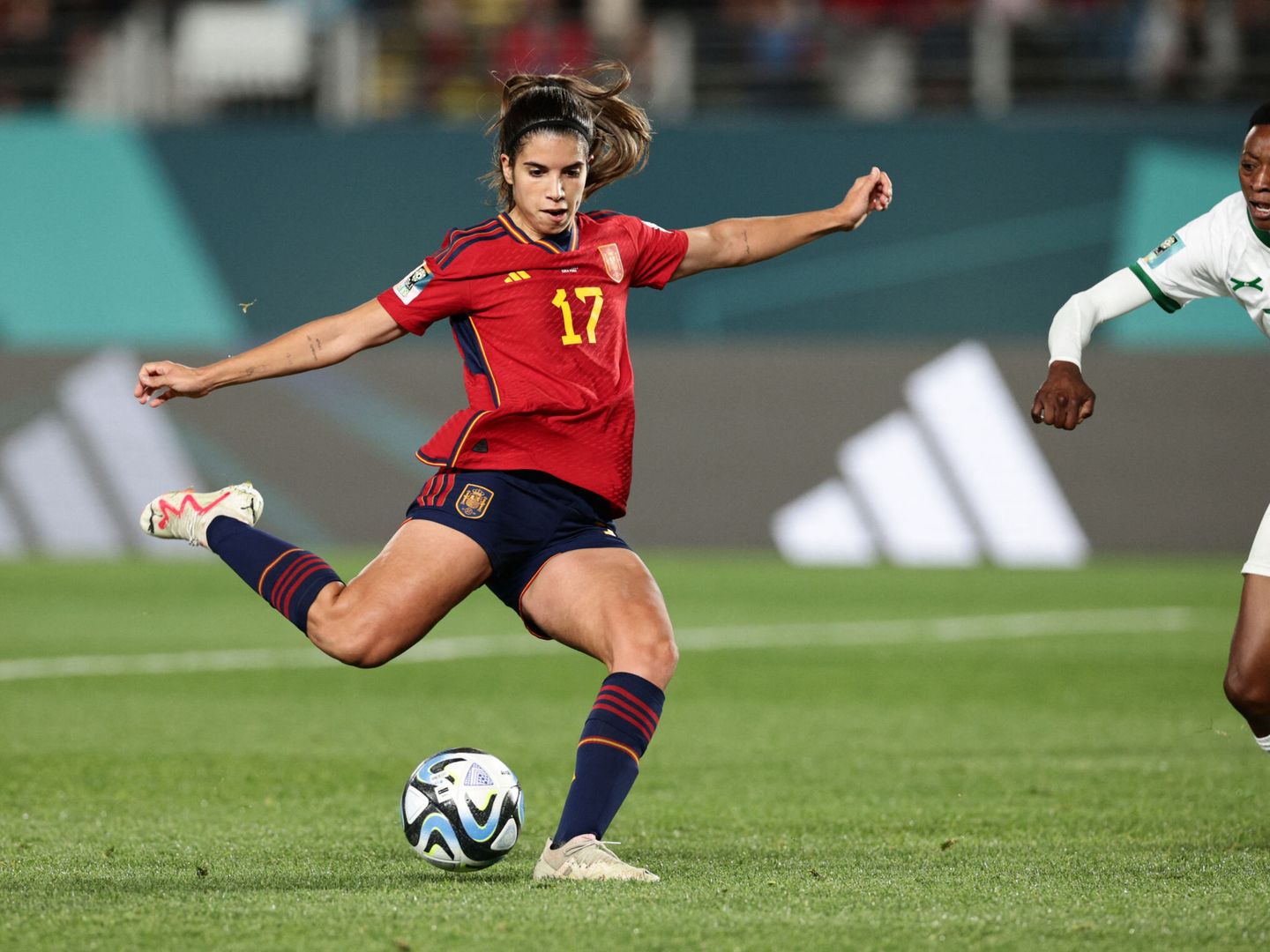 Alba Redondo en el partido de España contra Nueva Zelanda disputado en el Mundial. (REUTERS David Rowland)