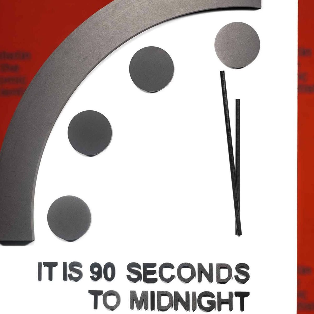 El Reloj del Apocalipsis nos sitúa a 90 segundos del fin del mundo