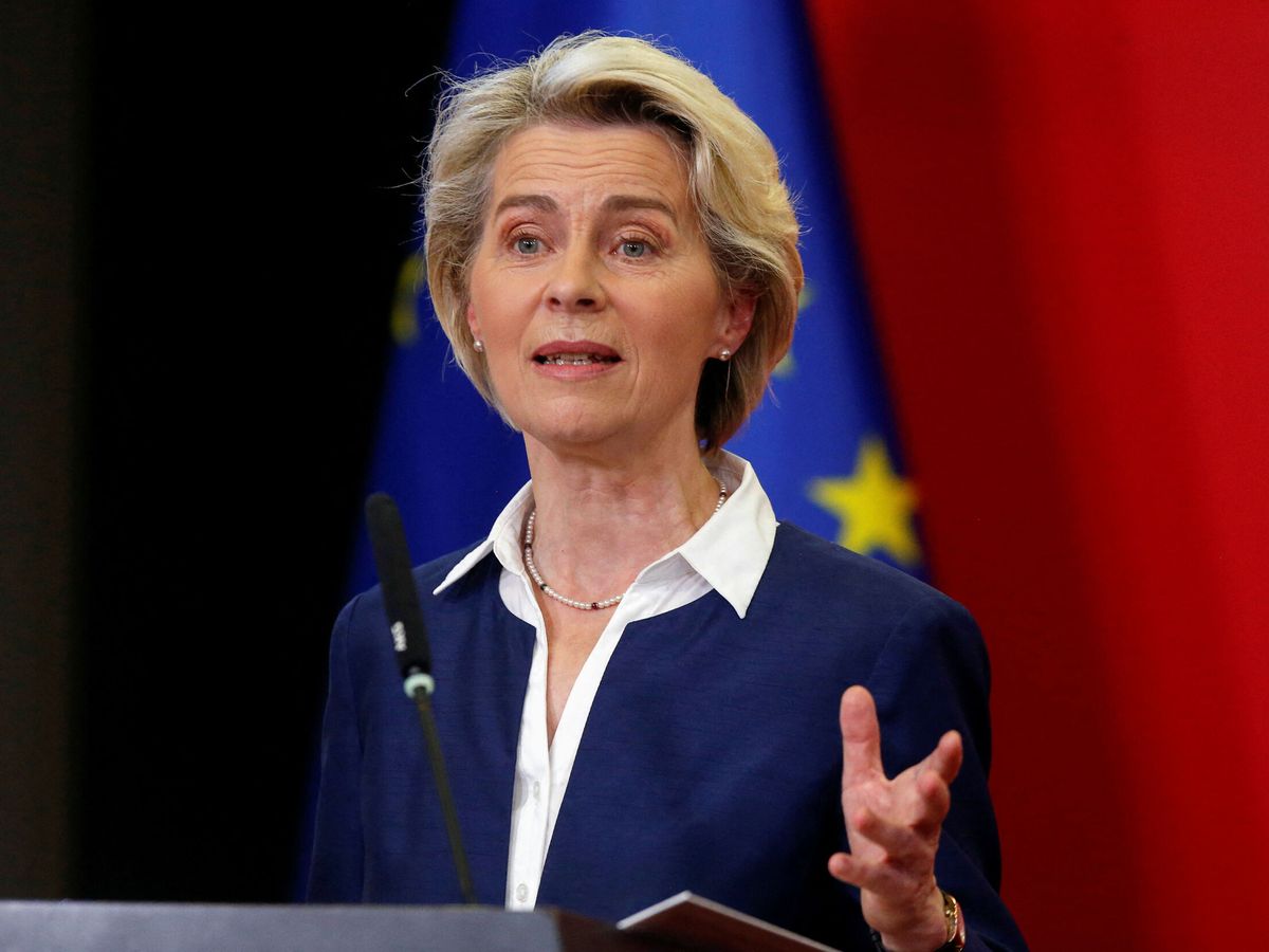 Foto: La presidenta de la Comisión Europea, Ursula von der Leyen. (Reuters/Ognen Teofilovski)