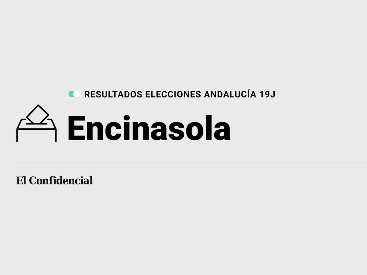 Foto: Resultados en Encinasola, Huelva, de las elecciones de Andalucía 2022 este 19-J (C.C./Diseño EC)